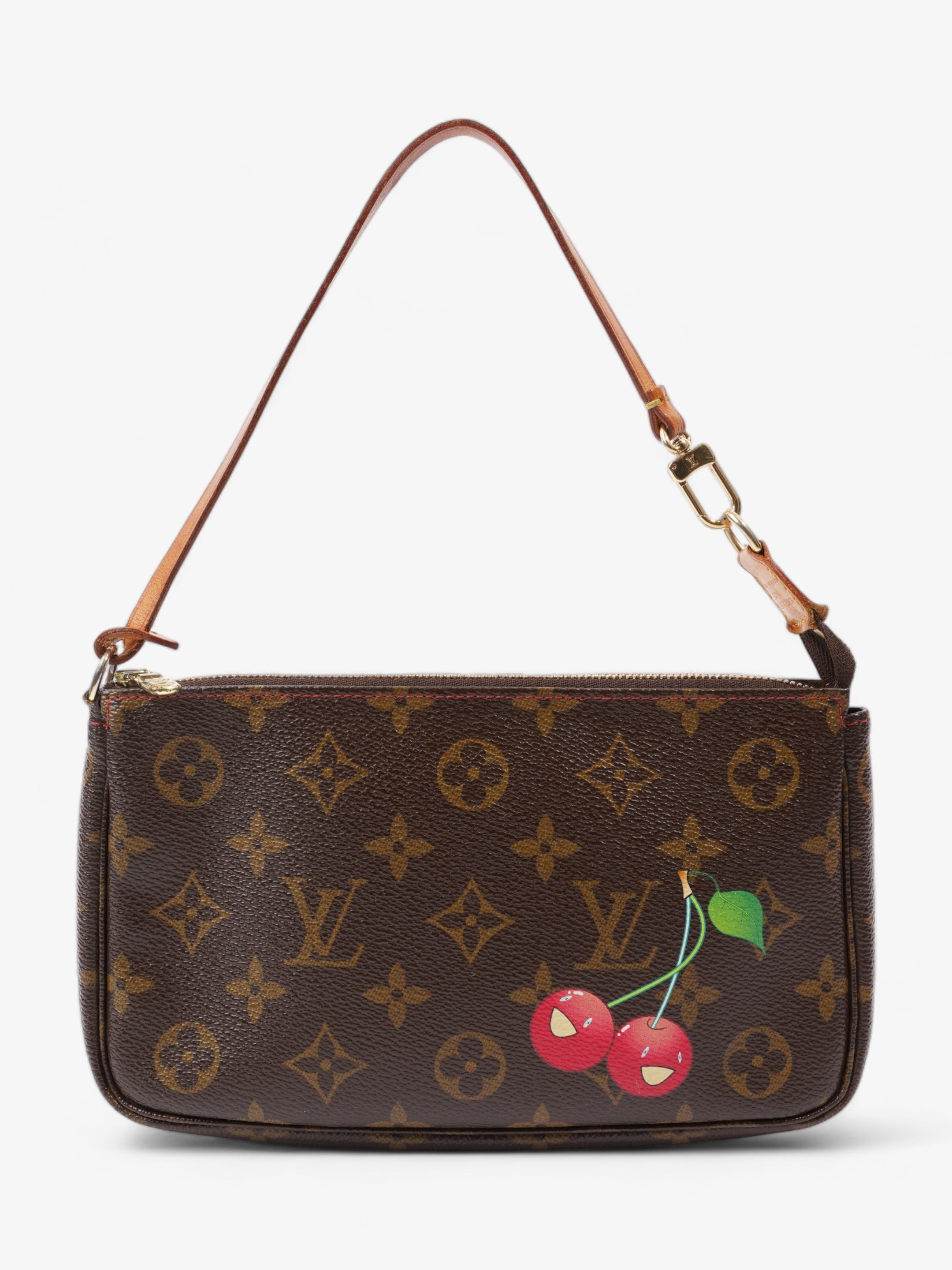 Louis Vuitton Takashi Murakami Cherry Pochette Accessoire Monogram / Red Canvas