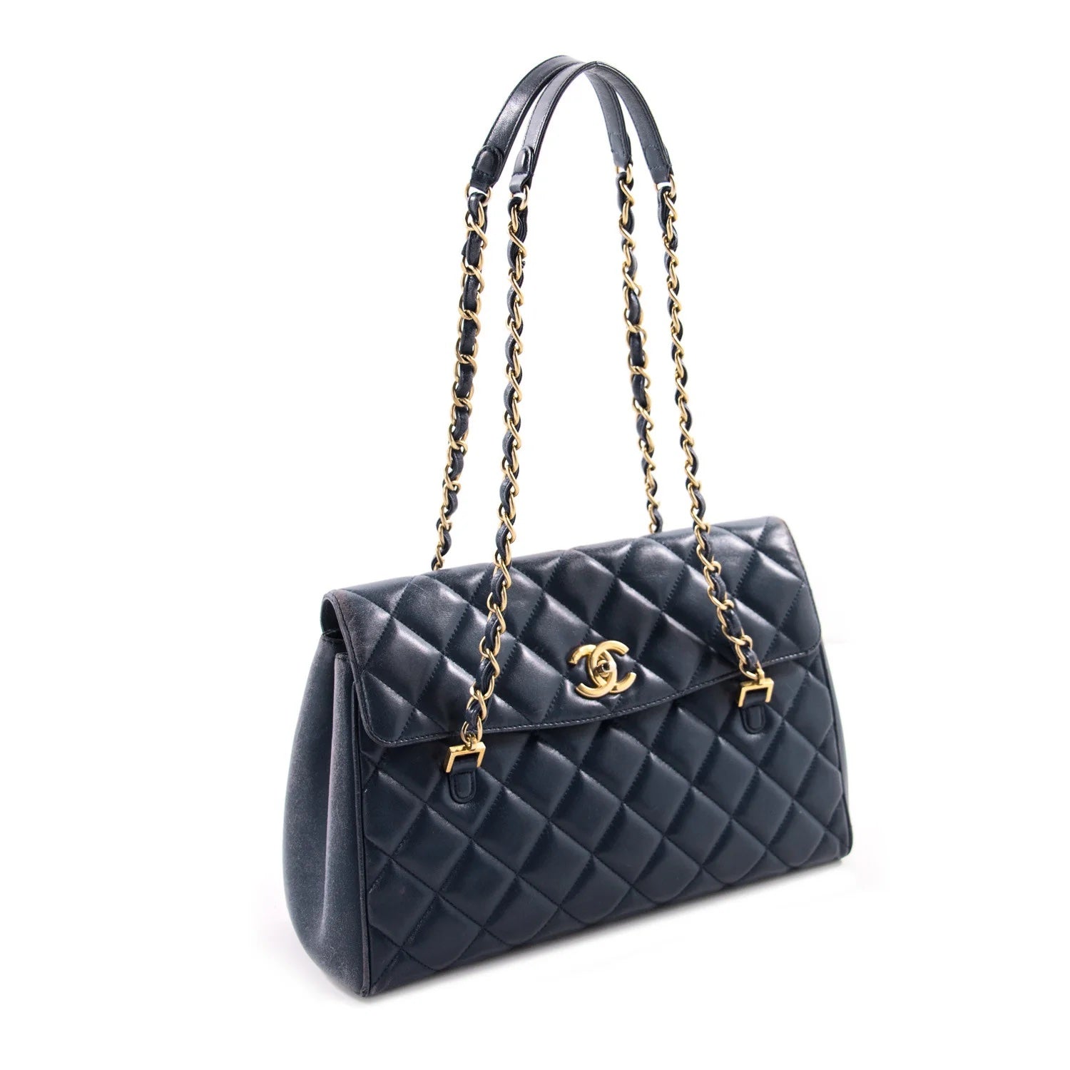CHANEL QUILTED LAMBSKIN MISIA CAMERA FLAP BAG-HS - Image 3