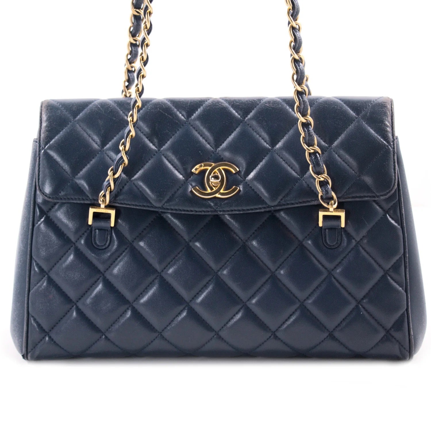 CHANEL QUILTED LAMBSKIN MISIA CAMERA FLAP BAG-HS - Image 2