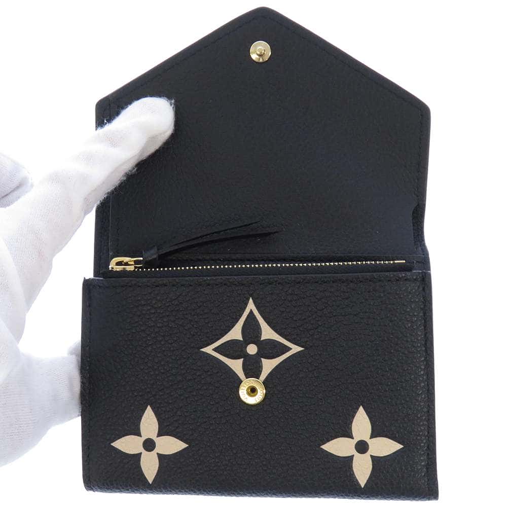 LOUIS VUITTON Portefeuille Victorine Noir/ClaimsM80968 Monogram Empreinte Leather - Image 4